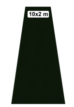 Afbeelding in Gallery-weergave laden, Zwarte Kunstgras crossfit sprinttrack van Guras in zwart, 10x2 meter, gereed voor intensieve training.