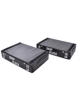 Afbeelding in Gallery-weergave laden, Fitness | Drop blocks PRO 15 cm | Set van 2 stuks