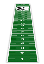 Afbeelding in Gallery-weergave laden, Sprinttrack 20x2m | Groen/wit
