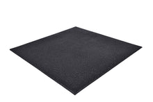 Afbeelding in Gallery-weergave laden, Enkelvoudige zwarte rubberen tegel van Guras voor fitness, met een zichtbare hoogwaardige afwerking en precieze sneden.